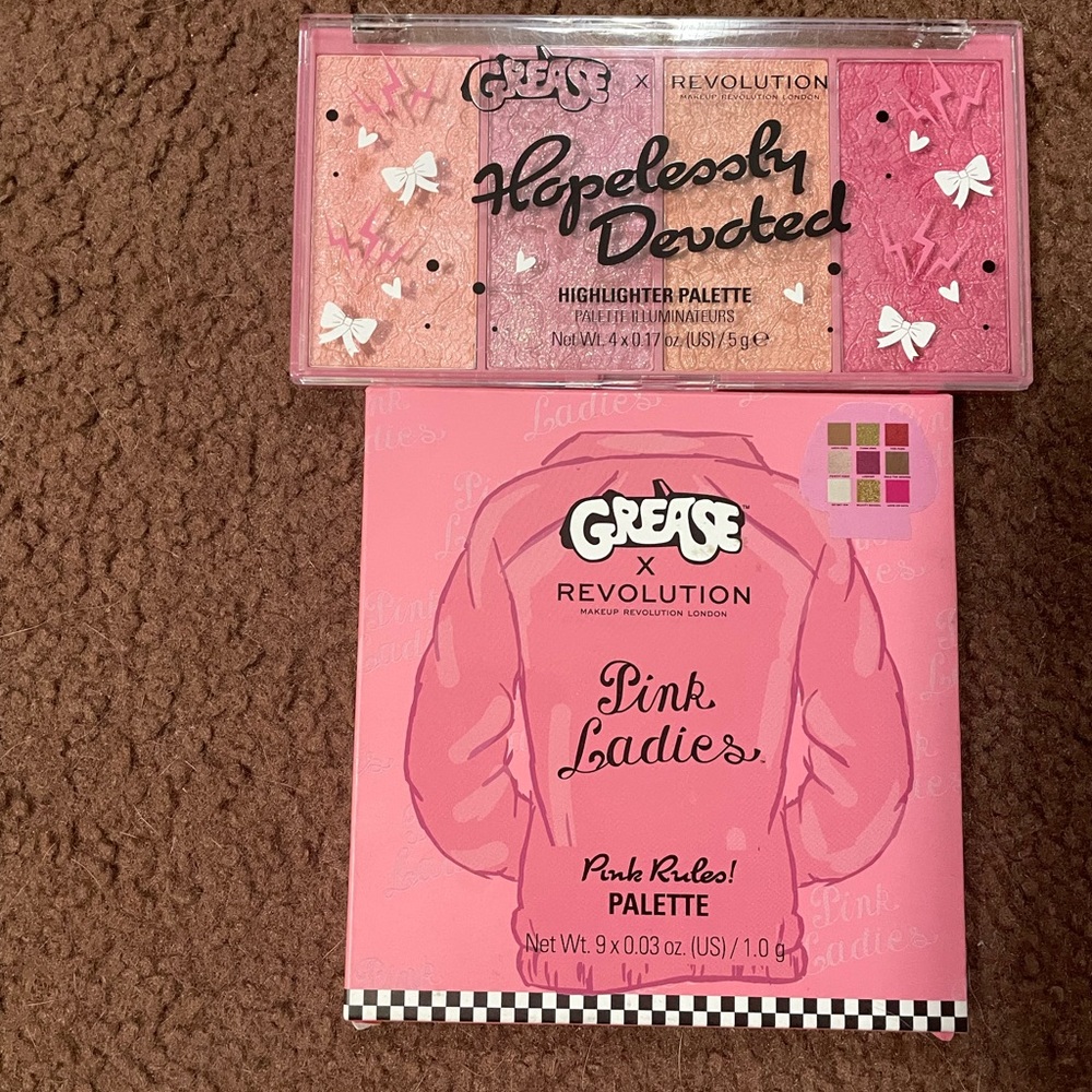 Revolution x Grease combo eyeshadow and highlighter palette